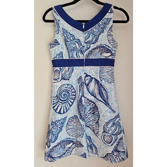 Lilly Pulitzer Originals Stuffed Shells Mini Sheath Lined Dress, White tag, Sz 0 - Picture 2 of 9